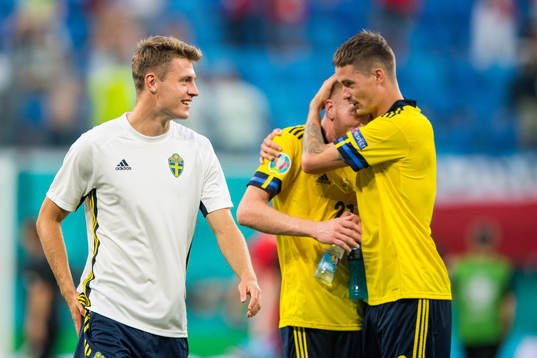 Mattias Svanberg, Dejan Kulusevski and Mikael Lustig of