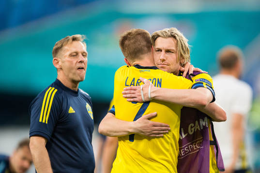 Sebastian Larsson and Emil Forsberg of Sweden