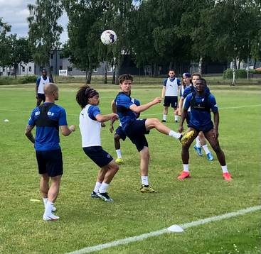 Helsingborgs IF på träningsläger i Hässleholm 23 juni