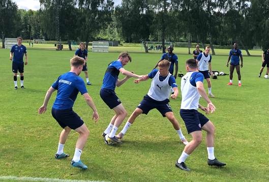 Helsingborgs IF på träningsläger i Hässleholm 23 juni