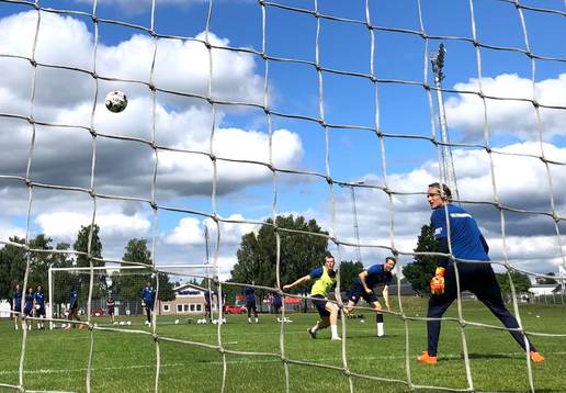 Helsingborgs IF på träningsläger i Hässleholm 23 juni