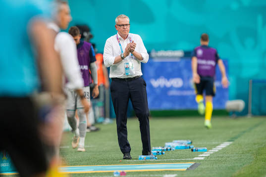 Head coach Janne Andersson of Sweden