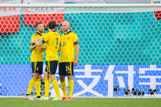 Marcus Berg, Victor Nilsson Lindelöf and Marcus Danielson
