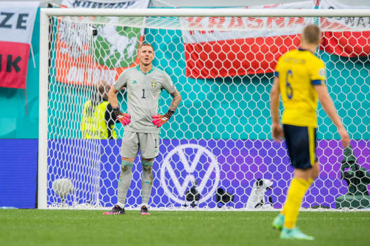 Goalkeeper Robin Olsen of Sweden