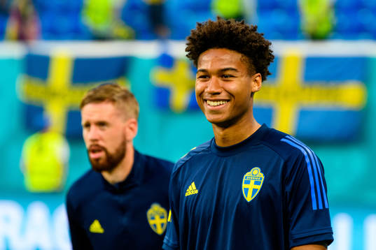 Pontus Jansson and Jens Cajuste of Sweden