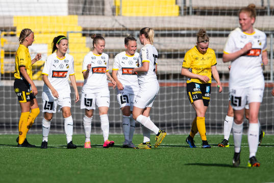 Häckens spelare jublar