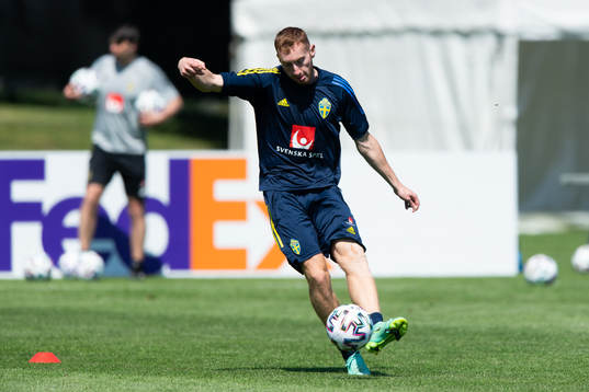 Dejan Kulusevski of the Swedish national football team at a