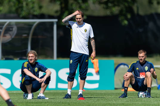 Emil Forsberg, Victor Nilsson Lindelöf and Sebastian