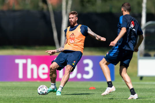Pontus Jansson of the Swedish national football team at a