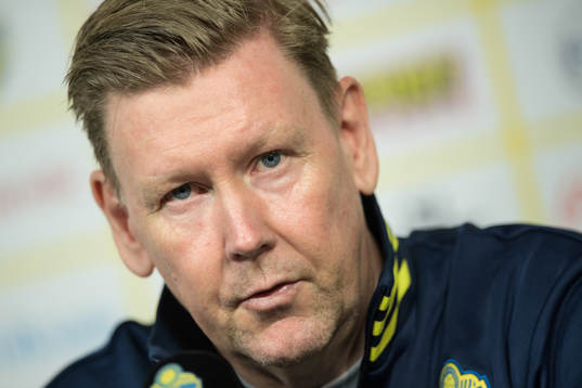 Assistant coach Peter Wettergren of the Swedish national