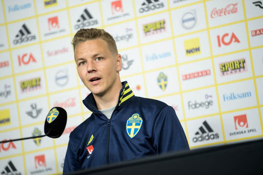 Goalkeeper coach Maths Elfvendal of the Swedish national
