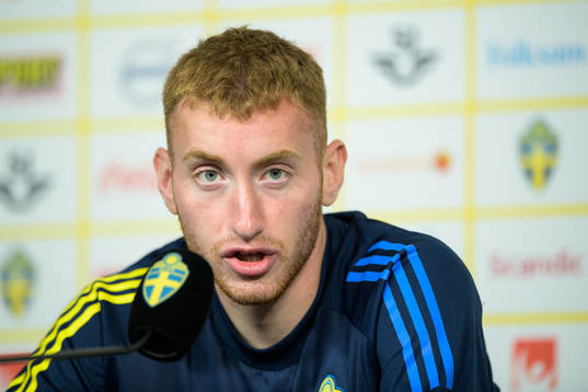 Dejan Kulusevski of the Swedish national football team at a