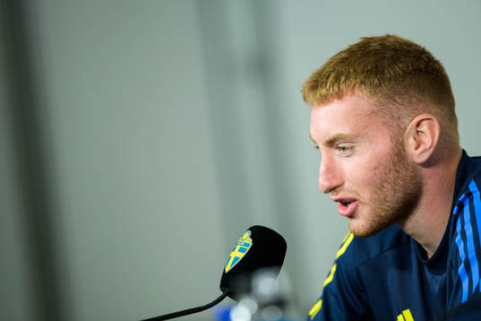 Dejan Kulusevski of the Swedish national football team at a