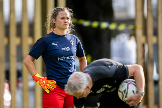 Halmstads målvakt Maja Arvehell