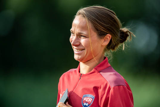 Rosengårdes assisterande tränare Ieva Kibirkstis