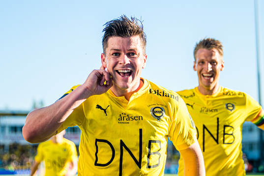 Pål Andre Helland celebrates