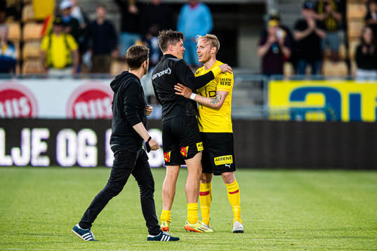 Pål Andre Helland and Gjermund Åsen of Lillestrøm