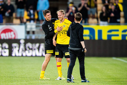 Pål Andre Helland and Gjermund Åsen of Lillestrøm