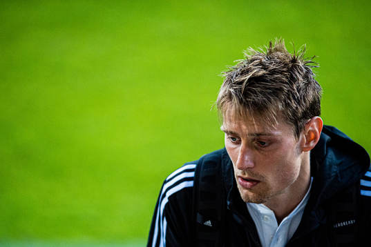 Kristoffer Zachariassen of Rosenborg looks dejected
