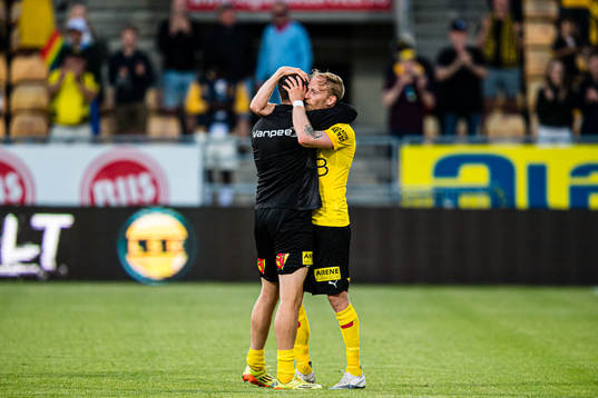 Pål Andre Helland and Gjermund Åsen of Lillestrøm
