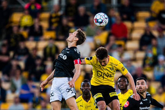 Kristoffer Zachariassen of Rosenborg and Kasper Kaan
