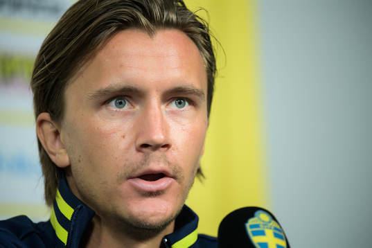 Kristoffer Olsson of the Swedish national football team at