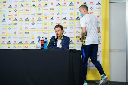 Kristoffer Olsson and Ludwig Augustinsson of the Swedish