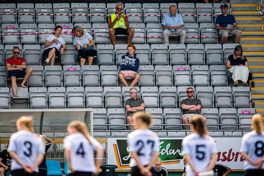 Spectators in the stands