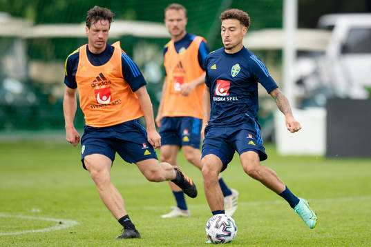 Gustav Svensson and Jordan Larsson of the Swedish national