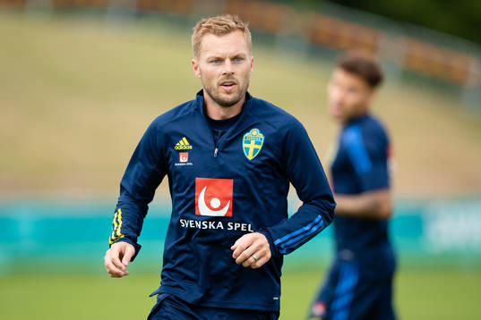 Sebastian Larsson of the Swedish national football team at