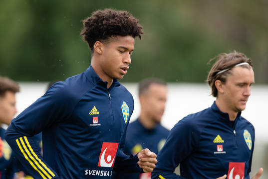 Jens Cajuste and Kristoffer Olsson  of the Swedish national