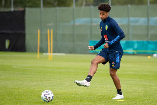 Jens Cajuste of the Swedish national football team at a