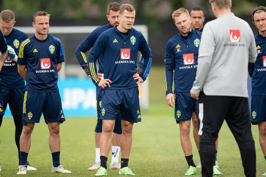 Pierre Bengtsson, Viktor Claesson and Sebastian Larsson of