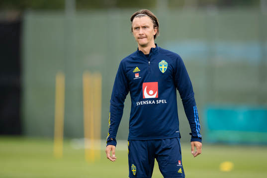 Kristoffer Olsson of the Swedish national football team at
