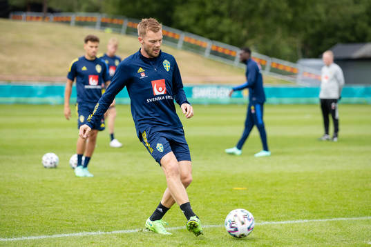 Sebastian Larsson of the Swedish national football team at