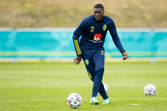Ken Sema of the Swedish national football team at a