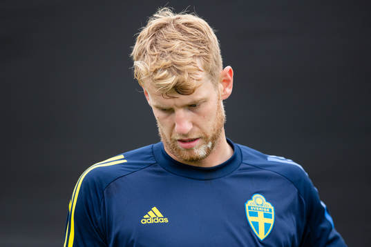 Filip Helander of the Swedish national football team at a