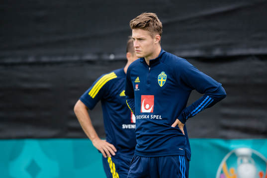Mattias Svanberg of the Swedish national football team at a