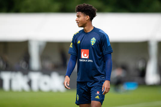 Jens Cajuste of the Swedish national football team at a