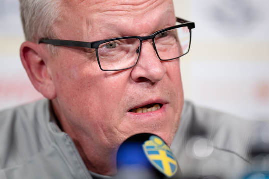 Head coach Janne Andersson of the Swedish national football