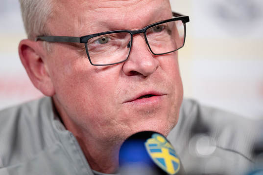 Head coach Janne Andersson of the Swedish national football