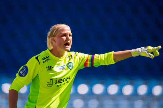 Goalkeeper Kathrine Østergaard Larsen of Klepp