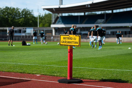 Skylt på Malmö Stadion