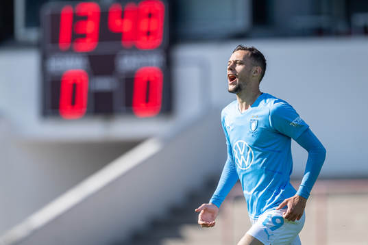 Malmö FFs Veljko Birmancevic jublar