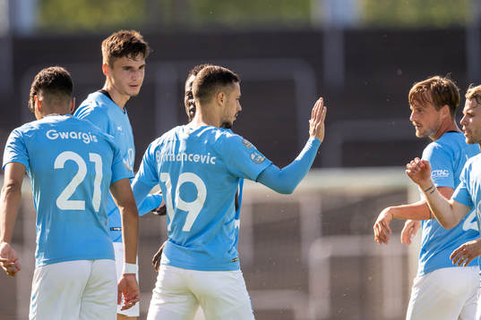 Malmö FFs Veljko Birmancevic jublar