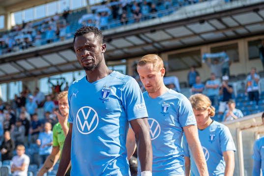 Malmö FFs Eric Larsson och Franz Brorsson gör entré