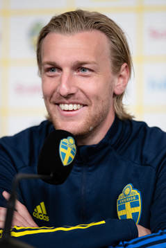 Emil Forsberg of the Swedish national football team at a