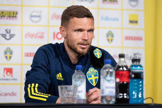 Marcus Berg of the Swedish national football team at a