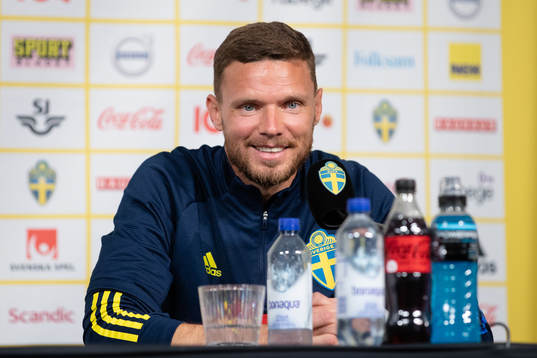 Marcus Berg of the Swedish national football team at a