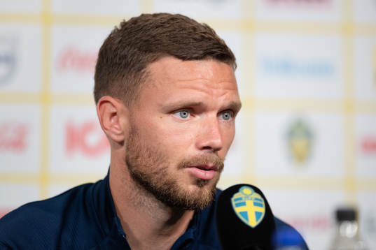 Marcus Berg of the Swedish national football team at a